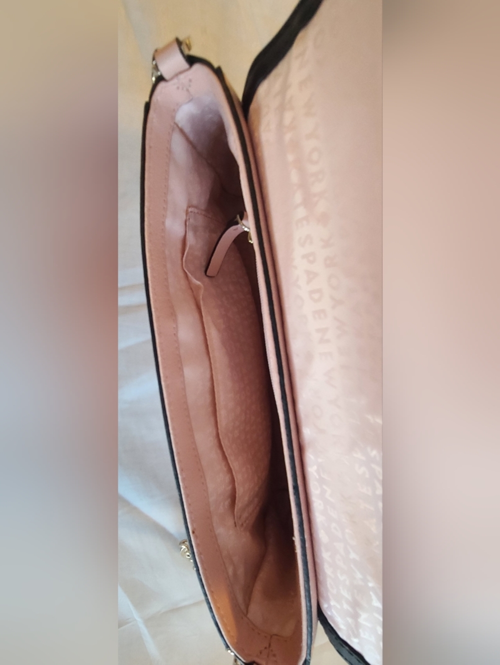 NWT Rare Limited Kate Spade Greer Mayfair Drive Bow Crossbody Bag Pink Black - Picture 11 of 16